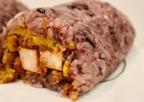 今日份早餐，超級(jí)簡(jiǎn)單咸蛋黃肉松粢飯團(tuán)